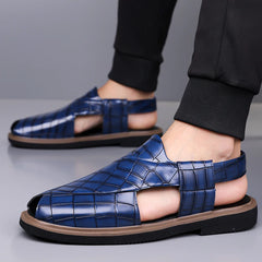 Men's Summer Fashionable Breathable Sandals Wear-Resistant Anti-Slip Comfortable Versatile Trendy Men's Shoes-2021