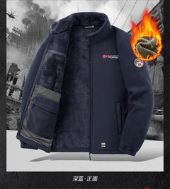 Men's Outdoor Fleece Jacket Autumn Winter Thickened Polar Fleece with Added Insulation New Season Warm Casual Coat