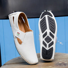 Men's Moccasins Summer Walking Breathable Casual Shoes Flat Shoes