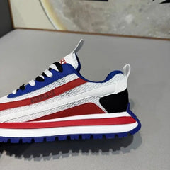 Chunky Sneaker Men Designer Retro Soft Sole Sport Shoes Fashion Casual Leather Fabric Breathable Height Increased Platform Shoes