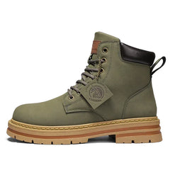 2026 Winter Ankle Boots Men's Boots Outdoor Yellow Boots Classic Design High Top Men Casual Shoes Botas Para Hombre