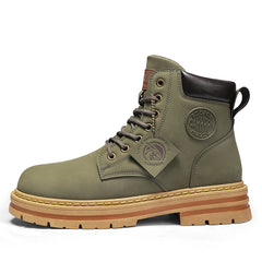 2026 Winter Ankle Boots Men's Boots Outdoor Yellow Boots Classic Design High Top Men Casual Shoes Botas Para Hombre