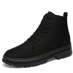 Men Boots Elevator Shoes Hidden Heels Canvas Heightening Shoes For Man Hidden Heels Increase Insole 10CM 8CM Sports Height Shoes