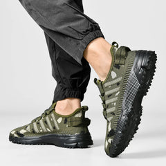 Men's lightweight sneakers summer new breathable anti-slip outdoor racing running shoes fashion Joker student speed sports shoes