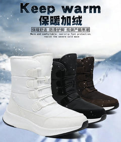 2023 Winter White Snow Boots Waterproof Non-slip Thicken Plush Warm Ankle Boots Women Shoes Botas Mujer Platform Shoes