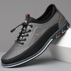 New Men's Leather Flat Casual Shoes Soft Sole Slip on Loafers Business Formal Shoes for Men Zapatos Casuales De Hombre Plus Size