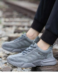 plastic toe cap safety shoes lightweight comfortable construction shoes for men protective work sneakers anti-slip work shoes