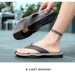 Home Flip Flops Fashion Men's Slippers Outdoor Sandals Summer Beach Shoes Size 39-46