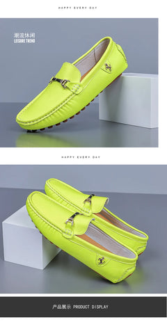 MAEDEF Men's Loafers 2024 Spring Autumn Fashion Shoes Men Classic Brand High Quality Leather Comfy Drive Shoes Boat Casual Shoes
