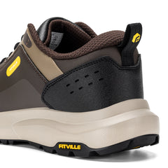 Fittington Hiking Shoes Extra Wide For Man Outdoor Walking Shoes Low-top Waterproof Work Shoes Toe with Arch Support for Heel