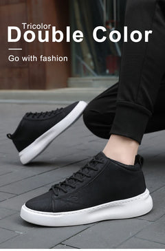 Shoes for Men Fashion Casual Sports Shoes Male Sneakers Trend Genuine Leather 2023 New Flat Running Shoes Large Size 39-46 White