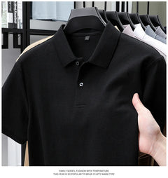 Men's 100% Cotton Polo Shirt - Summer Casual Breathable Tee,19 Colors,Ideal for Golf and Sports,Business Casual,Silk-Like Finish
