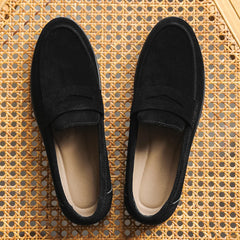 Genuine Leather Men Casual Shoes Luxury Brand Breathable Slip on Black Driving Shoes Moccasins Plus Size 39-45 Soft Men Loafers