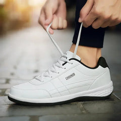 Shoes for Lace Up Footwear Vulcanized Men Leather Sneaker Waterproof Casual Comfortable Men's Sneaker Man Shoe Masculino