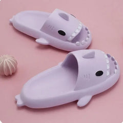 2024 Summer Shark Slippers Women Slides Men Bathroom Flip Flops Home Anti-Skid Flat Shoes Outdoor Fins Removable Slides Sandals