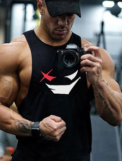 2024 New Men's Sleeveless Vest T-Shirt Sports Style Running Mountain Climbing Exercise Vest Breathable and Refreshing Men's Vest