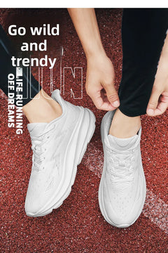 Men Sports Running Shoes Casual Carbon Plate Marathon Breathable Lightweight Women's Comfortable Athletic Nonskid Sneakers
