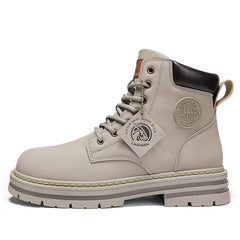 2026 Winter Ankle Boots Men's Boots Outdoor Yellow Boots Classic Design High Top Men Casual Shoes Botas Para Hombre