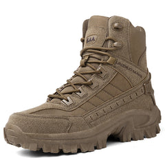 2024 New Winter Work boots Men's Desert Tactical Boots Outdoor Hiking Shoes Men's Leather Desert Combat Ankle Boots Plus Size