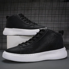 Shoes for Men Fashion Casual Sports Shoes Male Sneakers Trend Genuine Leather 2023 New Flat Running Shoes Large Size 39-46 White