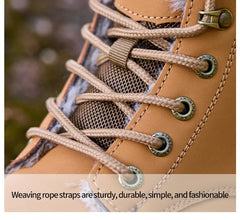 New 2024 Fashion Winter Velvet Work Safety Boots For Men Nail Proof Indestructible Waterproof Steel Toe Cap Male Sneakers