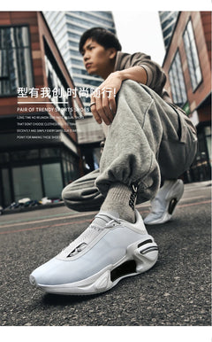 Men's Basketball Shoes Breathable Cushioning Non-Slip Wearable Runing Shoes Gym Training Athletic Basketball Sneakers for Women
