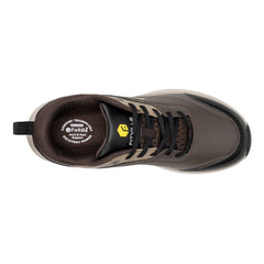Fittington Hiking Shoes Extra Wide For Man Outdoor Walking Shoes Low-top Waterproof Work Shoes Toe with Arch Support for Heel