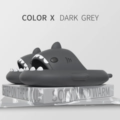 2024 Summer Shark Slippers Women Slides Men Bathroom Flip Flops Home Anti-Skid Flat Shoes Outdoor Fins Removable Slides Sandals