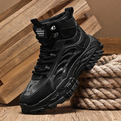 Men's Boots Outdoor Waterproof Men Ankle Boots Men Platform Work Safty Shoes for Men Casual Hiking Shoes Breathable Men Sneakers