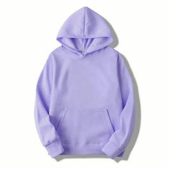 2025 Men's Solid Color Hooded Sweaters Men's Warm Wool Sweater Fashionable Street Clothing Loose  Breathable Jersey Brand Hooded