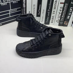 2025 Autumn and Winter Men Boots Increased Boots Lace-up Casual Shoes Board Shoes High Quality Outdoor Boot British Style New