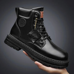 2026 Winter Ankle Boots Men's Boots Outdoor Yellow Boots Classic Design High Top Men Casual Shoes Botas Para Hombre