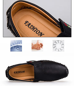 Men's Moccasins Summer Walking Breathable Casual Shoes Flat Shoes