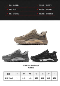 High Quality Men's Sneakers Classics Men Lace-up Shoe for Outdoor Breathable Hiking Shoes Comfortable Sneakers Male Safety Shoes
