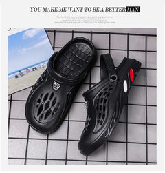 Male Slippers EVA Outdoor Vacation Simple Sandals Indoor Anti-slip Waterproof Clogs Off White Shose Summer Platform Shoes