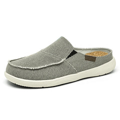 Men's Canvas Shoes Summer 2023 New Lightweight Breathable Soft Slip on Casual Shoes Fashion Beach Vacation Loafers Men Footwear