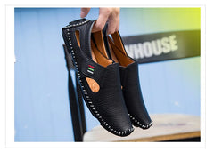 Men's Moccasins Summer Walking Breathable Casual Shoes Flat Shoes