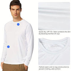 Men's Sun Protection shirts Summer UPF 50+ Long Sleeve Quick Dry Men Shirts Breathable Hiking Fish Performance Tops UV-Proof