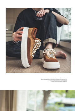 Korean Fashion Casual Canvas Sneakers Men Harajuku Platform Canvas Shoes Man Breathable Men's Vulcanized Shoes Zapatos De Lona
