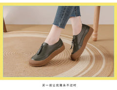 Top quality front zip red loafers woman slip-on geunine leather shoes designer womens oxford sneakers plus size female shoe
