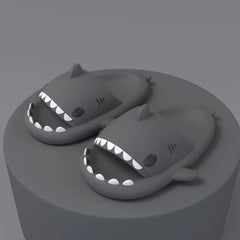 Big Size 36-47 Shark Slippers Men Flip Flops Soft EVA Flats Women Summer Beach Sandals Couple Platform Anti-Slip Bathroom Slides