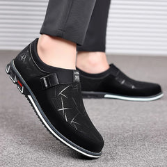 Business Men Leather Shoes for Men 2025 New Comfort Trend Flat Work Shoes Casual Moccasin Sneakers Slip on Big Size Male Loafers