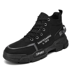 Men's Casual Boots Soft Sole Anti Slip Four Seasons Work Outdoor Botas Student Sports Boot Fashion Youth Versatile Trendy Boots