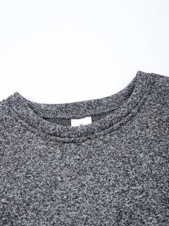 Men's Warm Crew Neck Sweatshirt Fleece Lined Thermal Pullover Autumn Winter Fashion Casual Sweater Loose Knit Long Sleeve Hoodie