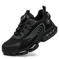 ZLMY Rotating Button Safety Shoes Men Steel Toe Sneakers Air Cushion Work Shoes Man Puncture Proof Work Safety Boots Protective