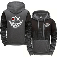 Men's Tracksuit  Men Two Piece Sets Versatile Casual Jogging Sweatshirts Fashion Comfort Daily Sports Simple Splashed Ink Hoodie