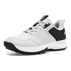 Fittington Professional Golf Shoes Wide Man Casual Sneakers Cushioning Outdoor Water Resistant Sport Shoes for Men with Spike