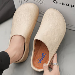 Couple Chef Shoes Four Seasons Waterproof  Anti slip Men's and Women's casual Business Work Shoes Fashion comfort Half EVA Shoes