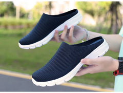 Men Slippers Summer Mesh Breathable Home Indoor Slippers Men Thick Bottom Slides Fashion Couple Walking Shoes Chanclas Hombre