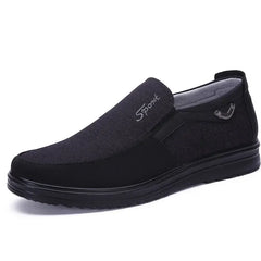 Size 50 Men Breathable Shoes Fashion Light Old Beijing Cloth  Men's Slip on Flat Canvas Shoes Work Zapatillas Hombre